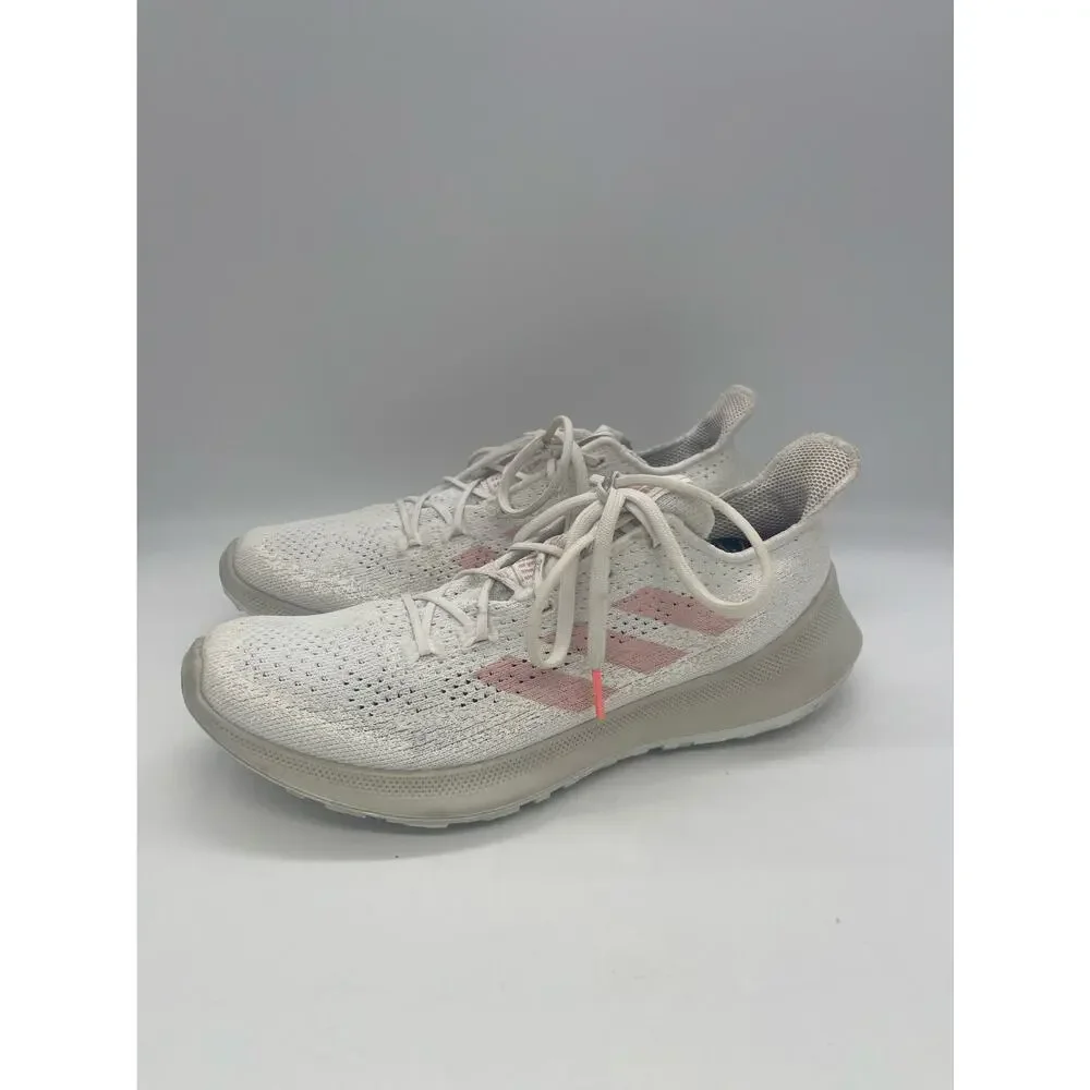 Adidas Womens Sensebounce Plus White Running Shoes Sneakers Size 9.5